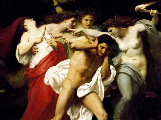 «Orestes perseguido por las Furias»,1862. Óleo sobre lienzo. Museo de Arte Chrysler, Norfolk, Virginia, EE.UU.