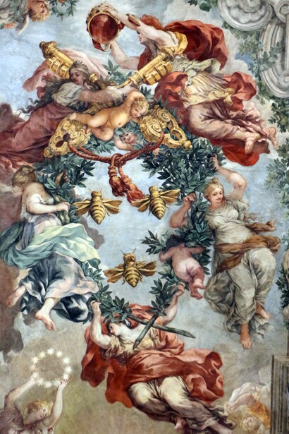 Pietro da Cortona, "Trionfo della Divina Provvidenza", 1633, Palazzo Barberini, Roma, Italia