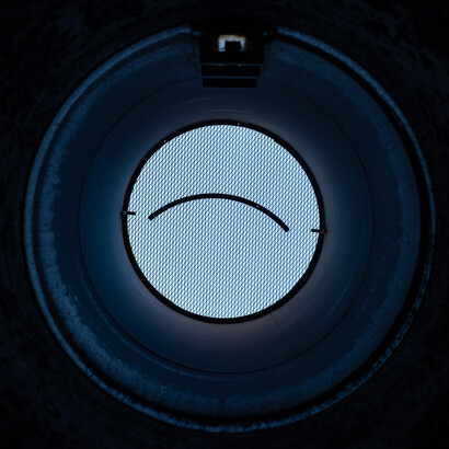 Stefano Laddomada, Vista del canale sotterraneo, superficie, "Batedo", 2021