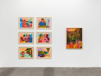 Installation view, Karla Diaz: Insomnia, Luis De Jesus Los Angeles, 2021. Courtesy of Luis De Jesus Los Angeles. Photography by Paul Salveson. © Carla Jay Harris. Courtesy of Luis De Jesus Los Angeles