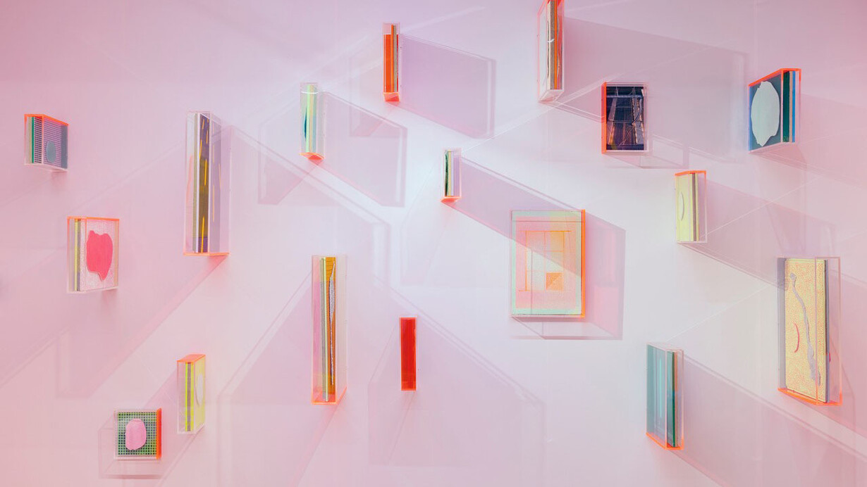 Marleen Sleeuwits, Re-surface, painting in exhibition. Courtesy of Galerie Bart