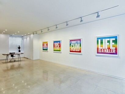 John Giorno, Exhibition view. Courtesy of Cahiers d’Art