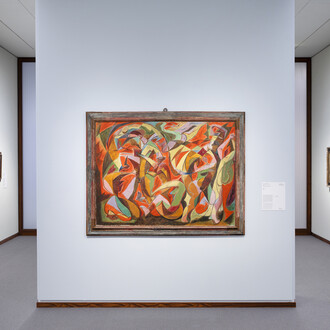 Max Ernst bis Dorothea Tanning. Netzwerke des surrealismus, ausstellungsansicht. Mit freundlicher genehmigung der Alten Nationalgalerie