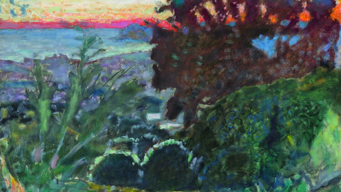 Pierre Bonnard, Paysage, soleil couchant, Le Cannet (détail), vers 1923-1926. Avec l'aimable autorisation du Musée Marmottan Monet