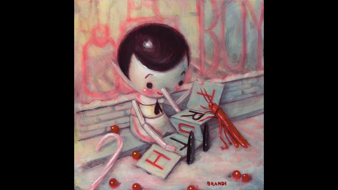 Brandi Milne_Don't You Know You're Life Itself_Acrylic on panel_12_ x 12_