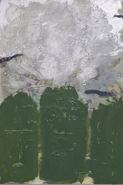 Richard Aldrich, Untitled, 2013-2014, Oil and wax on panel, 20 x 15 inches (50.8 x 38.1 cm). Copyright Richard Aldrich. Photo: David Regen. Courtesy Gladstone Gallery, New York and Brussels