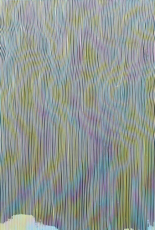 Julie Oppermann, Th1123, 2012, Acrylic on canvas, 72 x 60 inches. Courtesy of Joshua Liner Gallery