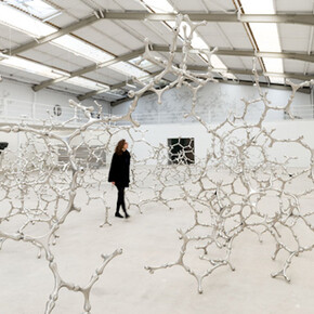Loris Cecchini, Exhibition view. Courtesy of Galleria Continua