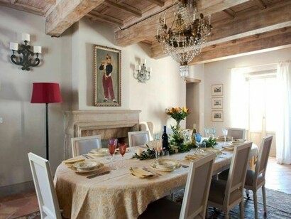The elegant decoration of a villa