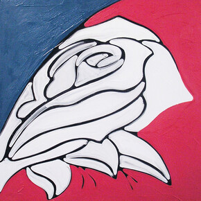 Gerry Smith, Lewd Crude & Tattooed, oil on board, 33 x 33 cm