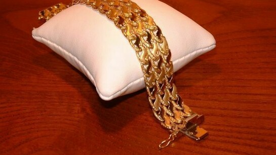 Spectacular gold exhibit at the Vicenza Oro event.