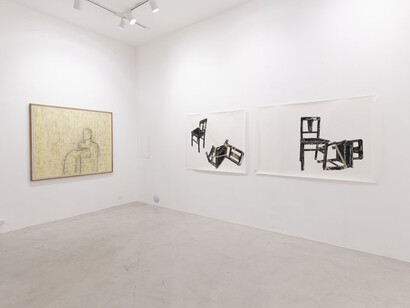 Cecília Costa, Fumo os fins, vista da exposição. Cortesia da Aura Galeria