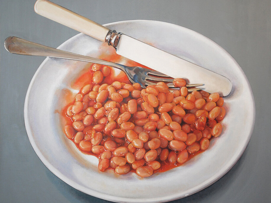Cynthia Poole, Beanz, Acrylic on linen, 76 x 60.5 cm