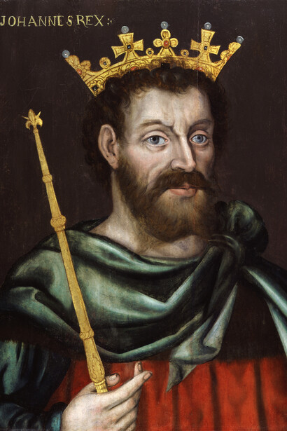 First known portrait of King John by an unknown artist, 1620 © National Portrait Gallery on display in Magna Carta: Law, Liberty, Legacy