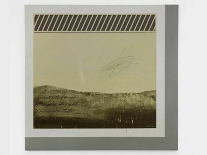 Llyn Foulkes, Untitled, 1963, Mixed media on canvas, 60 x 63 inches (152.4 x 160 cm) signed bottom right © Llyn Foulkes, photograph taken by Lance Brewer, courtesy of Andrea Rosen Gallery  