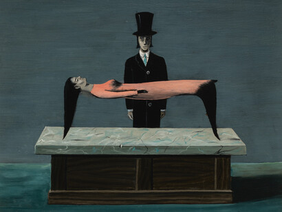 Gertrude Abercrombie, Levitation, 1967. Courtesy of Colby College Museum of Art
