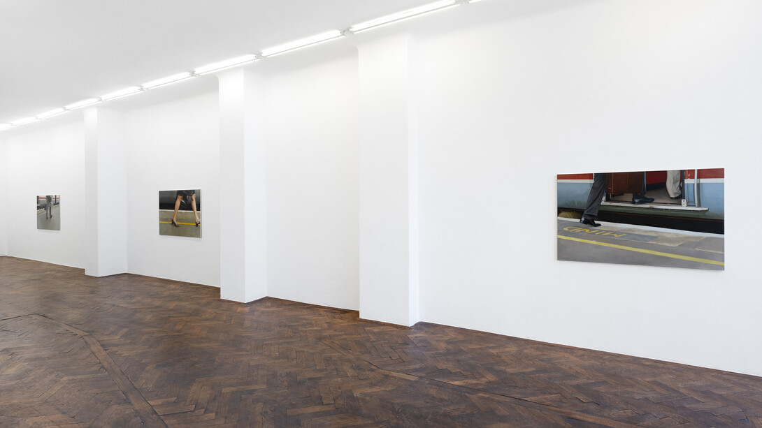 Stephen Skidmore, Afternoon paintings, exhibition view. Courtesy of Galerie Hubert Winter