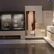 In Macedonia from the 7th century BC until the late antiquity, exhibition view. Courtesy of Archaeological Museum of Thessaloniki