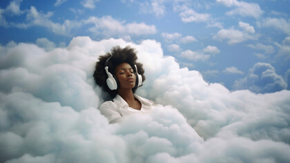 Lost in imagined journeys, where music and dreams become a window to distant places