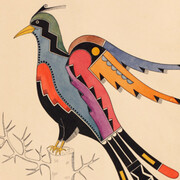 Awa Tsireh, Bird; San Ildefonso Pueblo, New Mexico, ca. 1930. Courtesy of Newark Museum