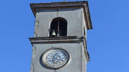 Old church tower that has not lost his captivation despite the passage of time