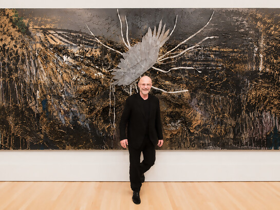 Anselm Kiefer is a German painter and sculptor whose work is known for its monumental scale and rich materiality. After studying under Peter Dreher and Horst Antes in the late 1960s, he developed a distinctive artistic language incorporating materials such as straw, ash, clay, lead, and shellac, The Doris and Donald Fisher Collection at the San Francisco Museum of Modern Art, US