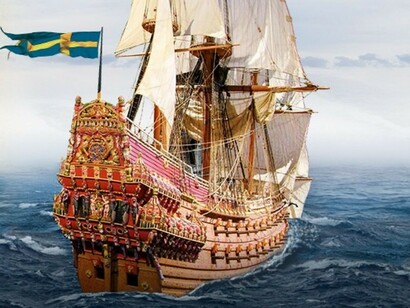 Il Wasa fece il suo viaggio d'inaugurazione il 10 agosto 1628