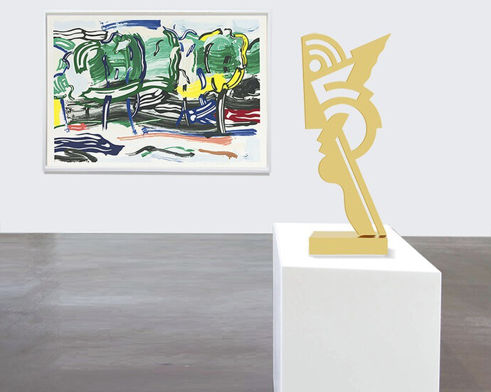 Iconic Roy Lichtenstein Prints & Sculpture. Courtesy of Joseph K. Levene