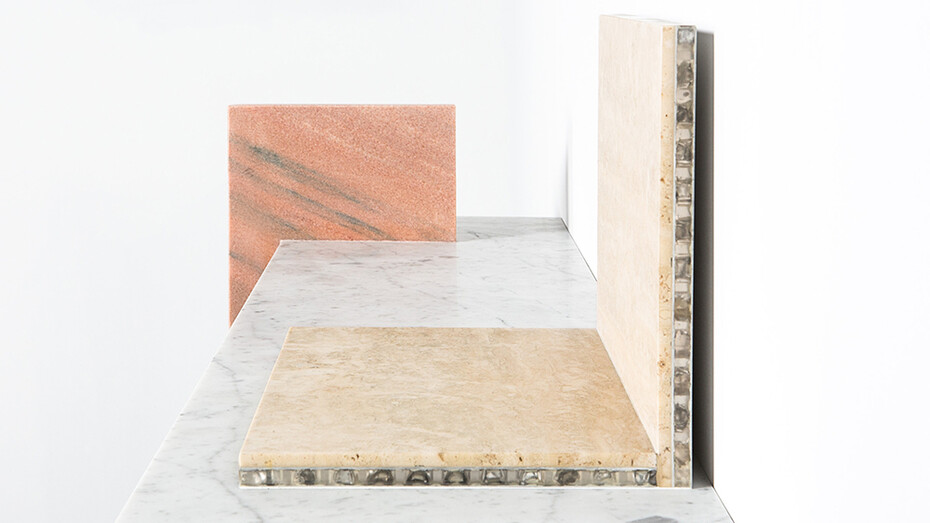 Robert Stadler, Cut_Paste #3, 2013, marble, aluminium, h31.5 l120 w32 cm / h12.4 l47.2 w12.5 in, limited edition of 8 + 4 ap, Courtesy Carpenters Workshop Gallery