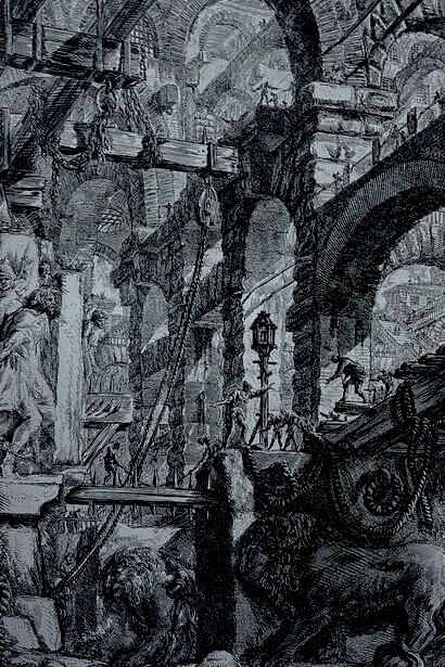 [Carcere V], 560 x 410 mm. Retrieved from Ficacci, L. (2022). Fanciful Images of Prisons. In Piranesi: The Complete Etchings (p. 127)