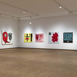 Dietmar Brehm, Point and echo, exhibition view. Courtesy of Schlossmuseum Linz