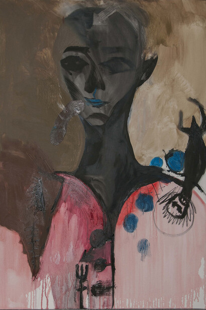 Liana Ghakusyan, Stanca, 2015, olio su tela, 70 x 120 cm