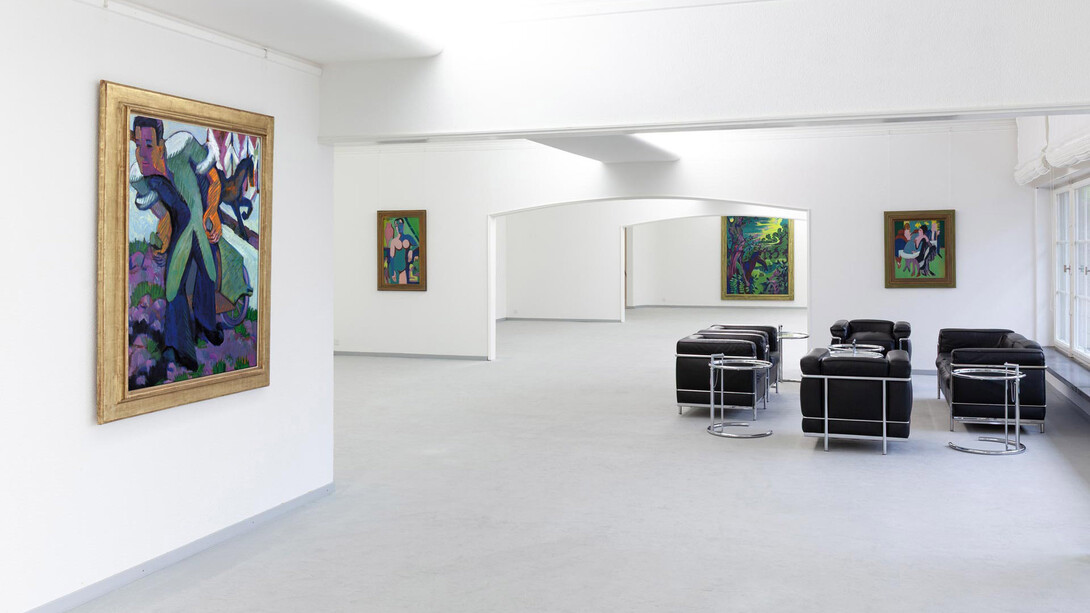 Ernst Ludwig Kirchner reinvents himself, exhibition view. Courtesy of Galerie Henze and Ketterer