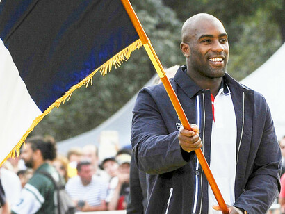 Teddy Riner, porte-drapeau français aux Jeux Olympiques de Rio en 2016