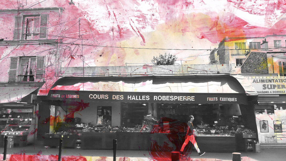 Montreuil, formidable étalage de nourritures, © Emilie Bierry Courtesy Promenades Urbaines