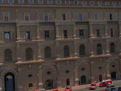Estación de bomberos, lugar donde se apagan los fuegos, Vaticano (VA), Roma, Italia 