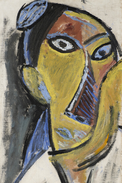 Pablo Picasso, Les demoiselles d'Avignon (detail), 1907. Courtesy of Kirchner Museum