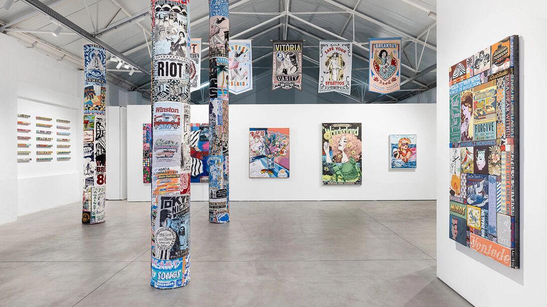 Faile, Something to believe in, vista da exposição. Cortesia de Underdogs