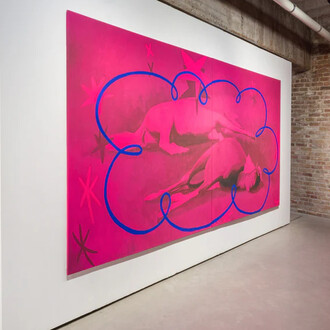 Sihan Chen, Blue is a gaze, ausstellungsansicht. Mit freundlicher genehmigung der König Galerie