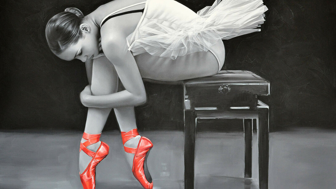 Chung Shek (b. 1980), A Touch of Passion, 2015, oil on canvas, 76 x 101 cm. From The Contemporary Fine Art Gallery Eton