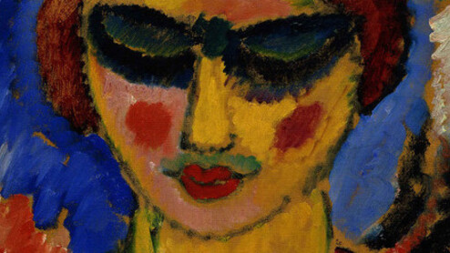 Alexej Jawlensky, Mädchen mit niedergeschlagenen Augen, um 1912