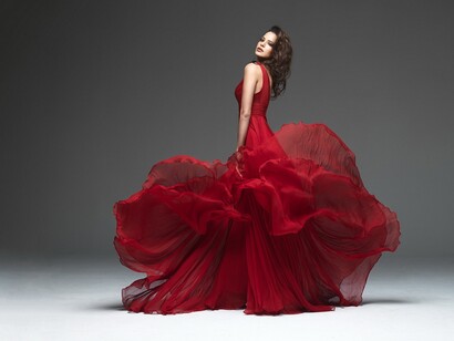 Vestido rojo de fiesta