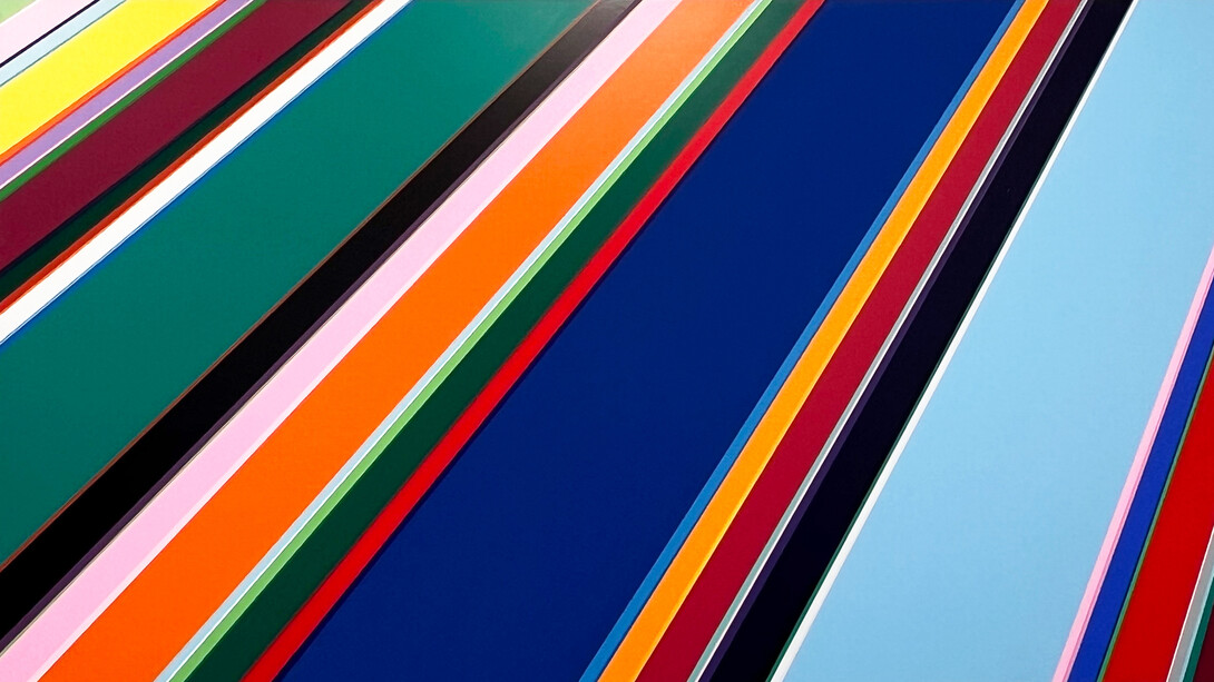 Nicholas Bodde, Horizontal dynamic n°1579 (detail), 2021. Courtesy of Galerie Lahumière