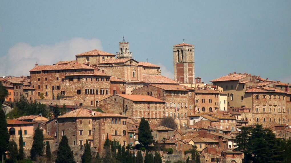 The medieval town of Cortona, Arezzo, Italy