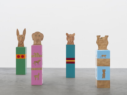 Joan Brown, The golden age, exhibition view. Courtesy of Matthew Marks Gallery
