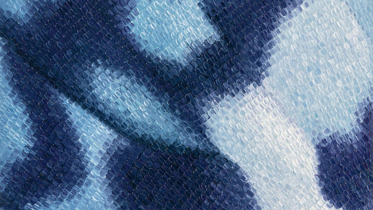 Ava McDonough, Blue day tiger, 2024. Courtesy of Shrine Gallery