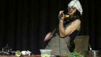 Adele, durante uno de sus conciertos gastronómicos