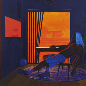 Kevin Brisco Jr., Demons done got his ass, 2024. Courtesy of Albertz Benda Gallery