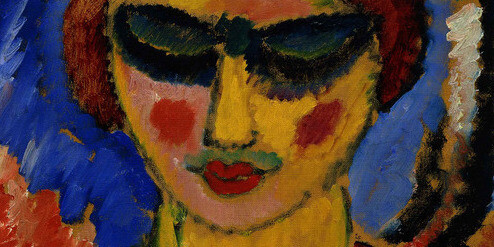 Alexej Jawlensky, Mädchen mit niedergeschlagenen Augen, um 1912