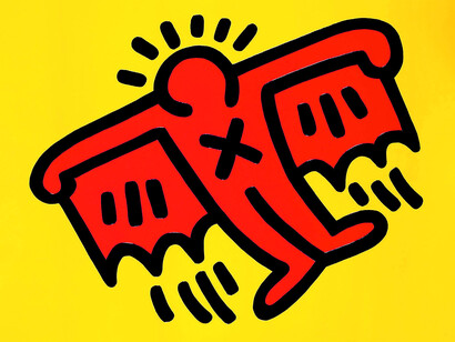 Appassionato di Pop Art, Piergiorgio Castellani aveva visto alcune opere di Keith Haring sulla rivista di Andy Warhol "Interview" e ne era rimasto entusiasmato
